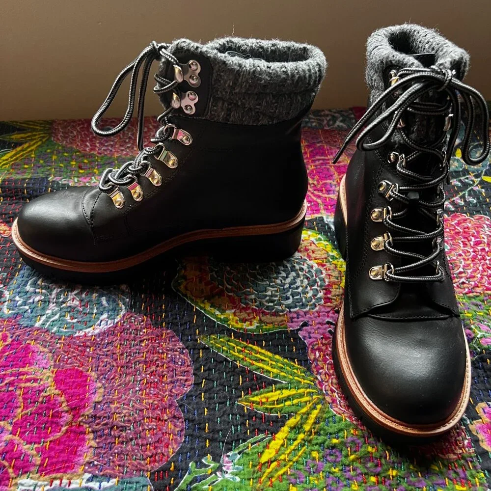 Chunky Black Mia Boots - Size 7, Never Worn - Picture 2 of 7